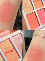 1 Pc Six Color Powder Highlight Blusher