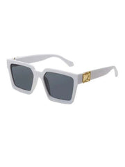 Women Square Frame Sunglasses White - FD ⚡