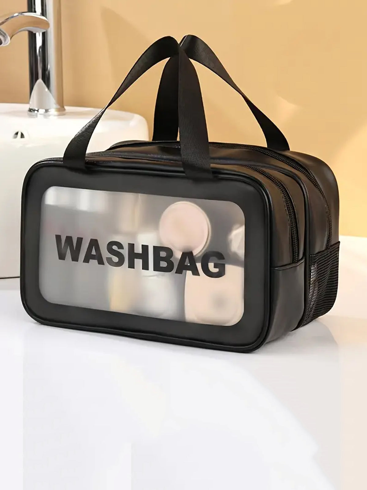 1pc Large Capacity Transparent Cosmetic Bag - FD ⚡