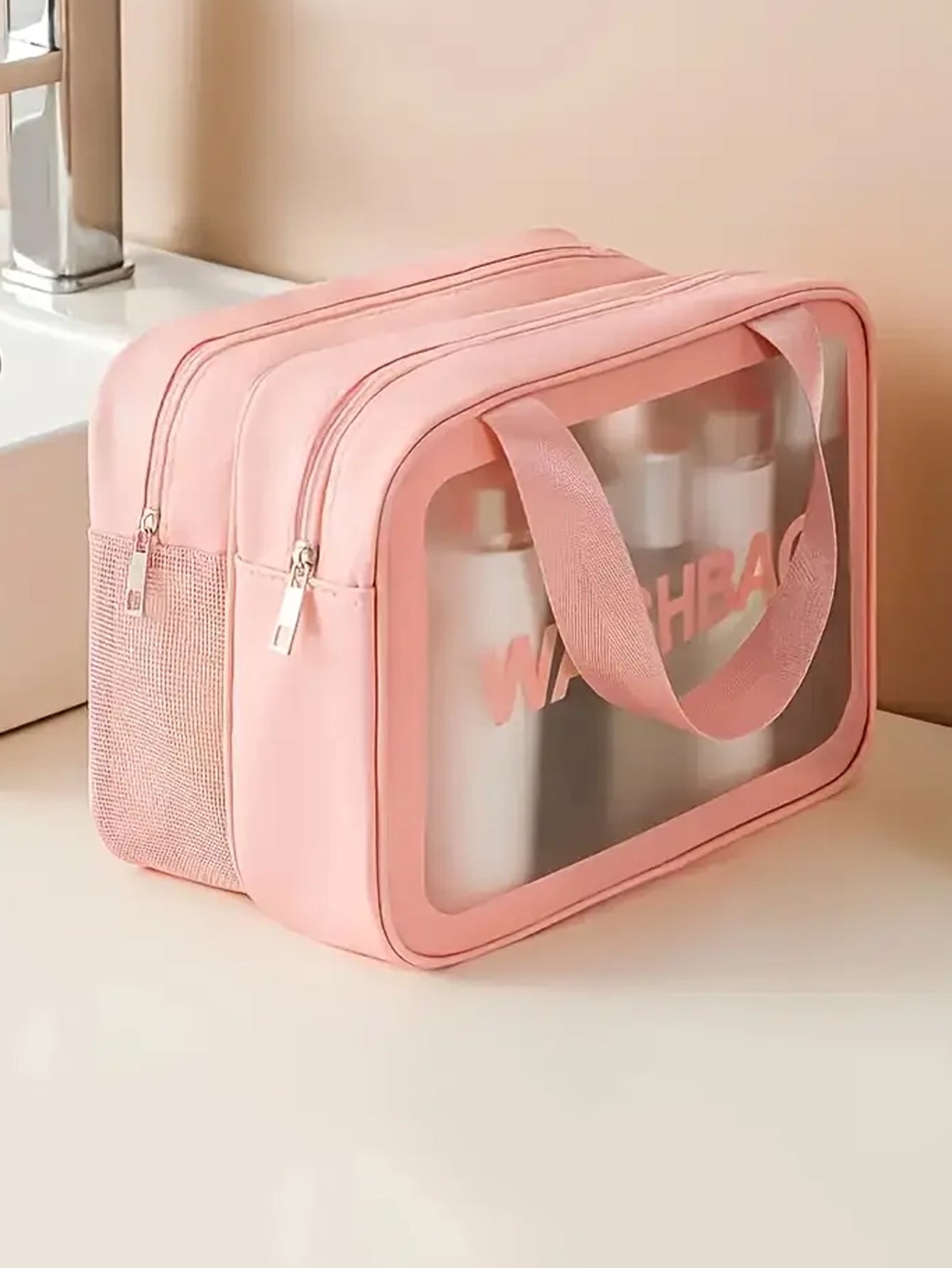 1pc Large Capacity Transparent Cosmetic Bag - FD ⚡