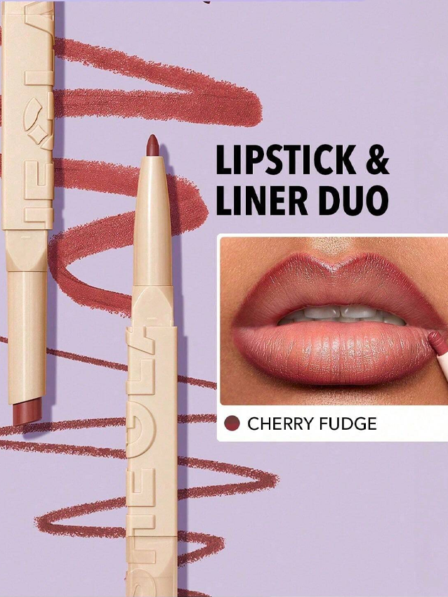 2-In-1 Matte Lip Liner Lipstick Pencil