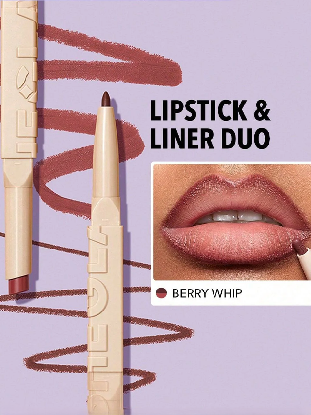 2-In-1 Matte Lip Liner Lipstick Pencil