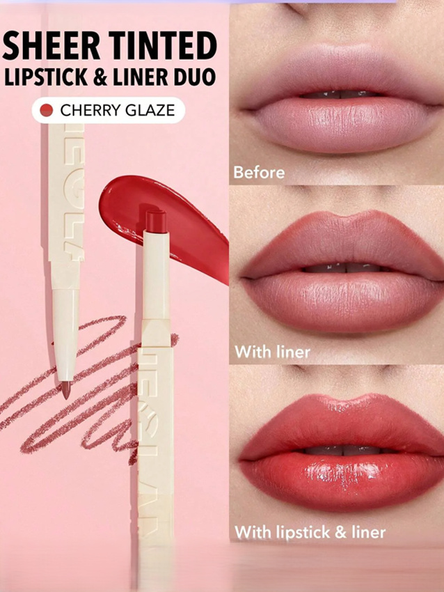 2-In-1 Matte Lip Liner Lipstick Pencil