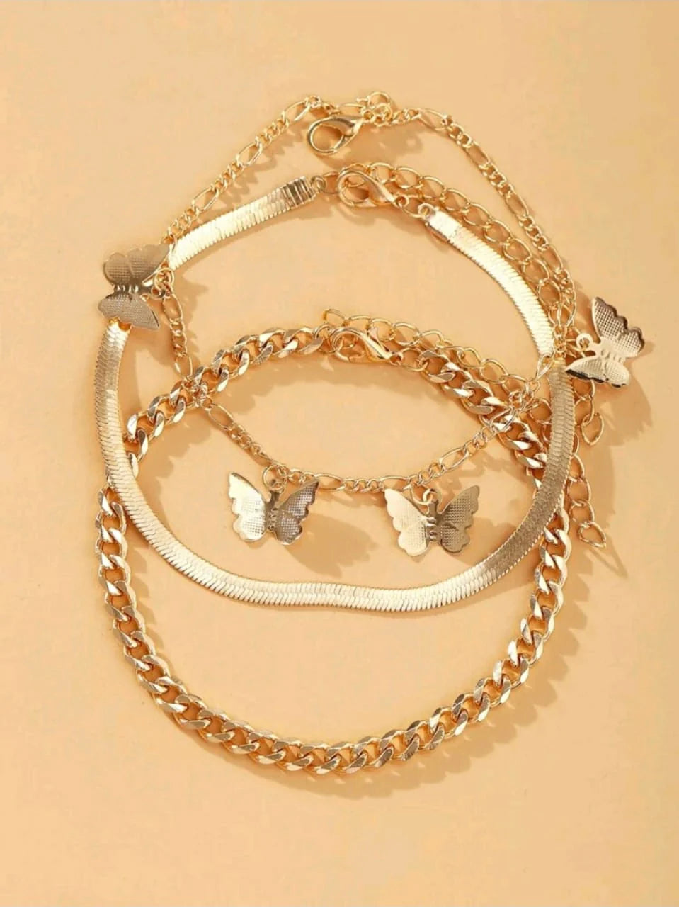 3Pcs Butterfly Decor Anklet - FD ⚡