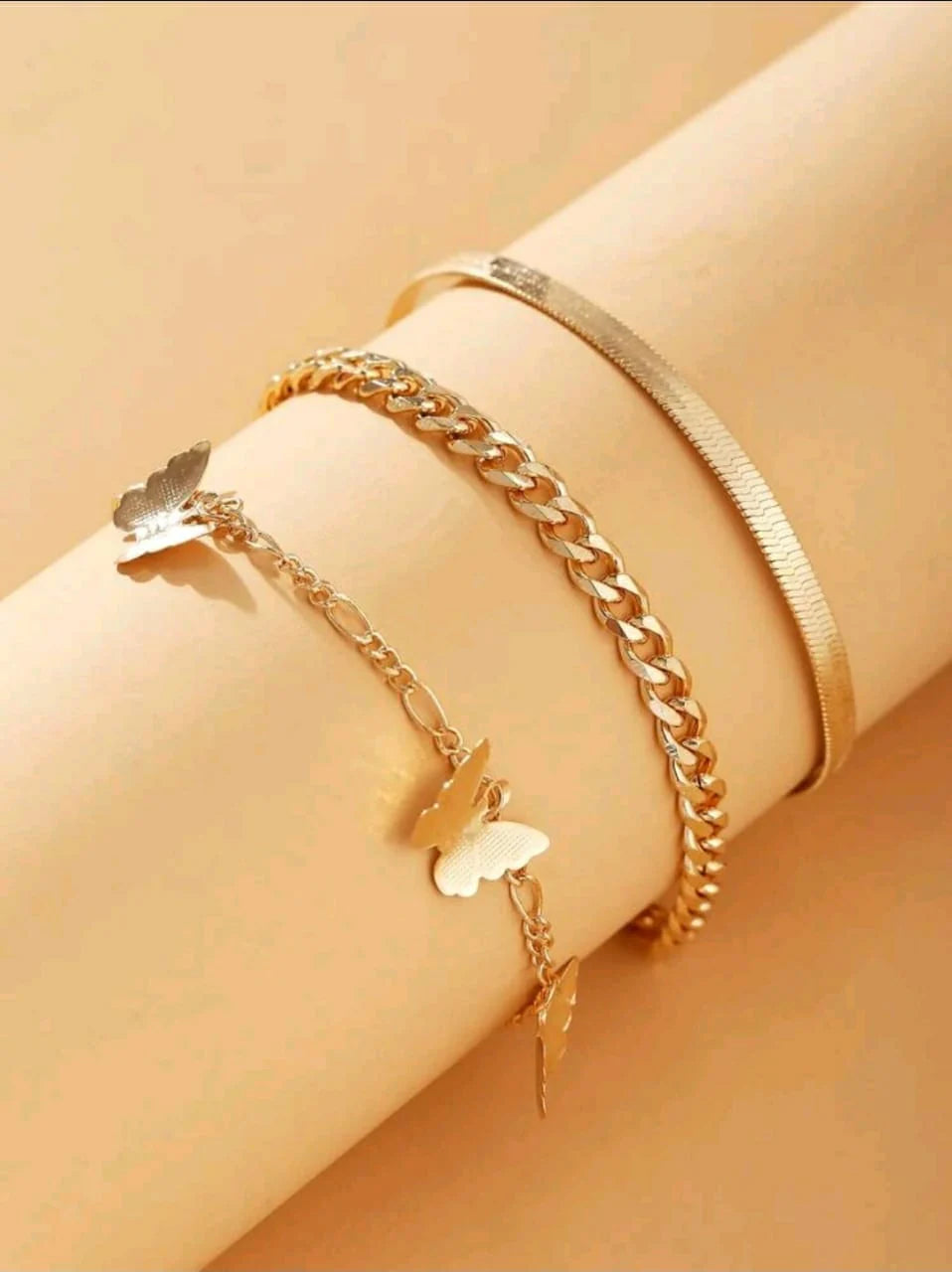 3Pcs Butterfly Decor Anklet - FD ⚡