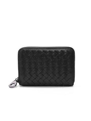 Black Vintage Zipper Wallet - Black- FD ⚡