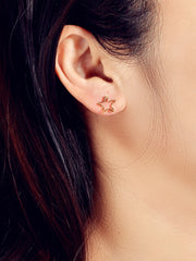 3pairs Moon & Star Design Stud Earrings - FD ⚡