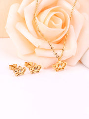 3pcs Leo Crown Charm Jewelry Set - FD ⚡