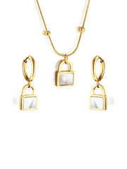 3pcs Lock Charm Jewelry Set - FD ⚡