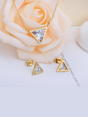 3pcs Stainless Steel Triangle Jewelry Set - FD ⚡