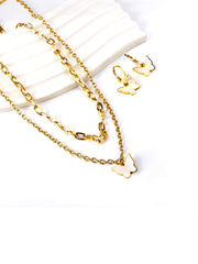3pcs White Butterfly Decor Jewelry Set - FD ⚡