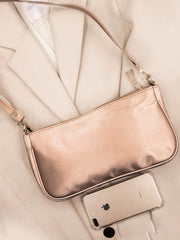 Minimalist Baguette Bag - Rose Gold - FD ⚡