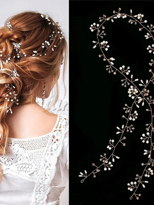 1pc Pearl & Crystal Hair Accessories Set- FD ⚡