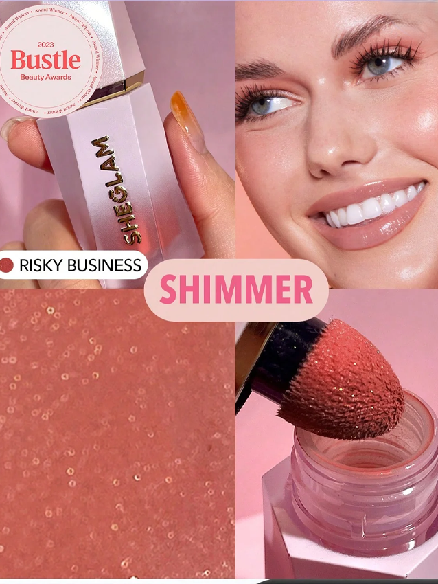 Shimmer Finish Color Bloom Dayglow Liquid Blush- FD ⚡