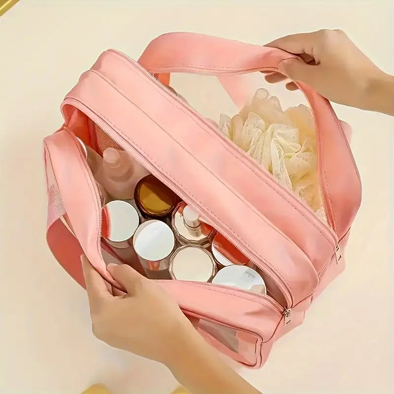 1pc Large Capacity Transparent Cosmetic Bag - FD ⚡