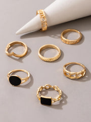7pcs Hollow Out Ring