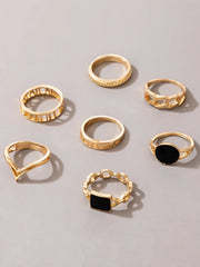 7pcs Hollow Out Ring