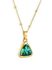 Emerald Prism Necklace - FD ⚡