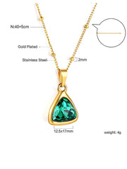 Emerald Prism Necklace - FD ⚡