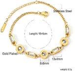Rhinestone Chain Style Bracelet - FD ⚡