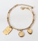 Letter & Hearth Sign Chain Bracelet - FD ⚡