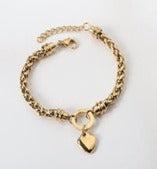 Heart Crisscross Chain Bracelet - FD ⚡