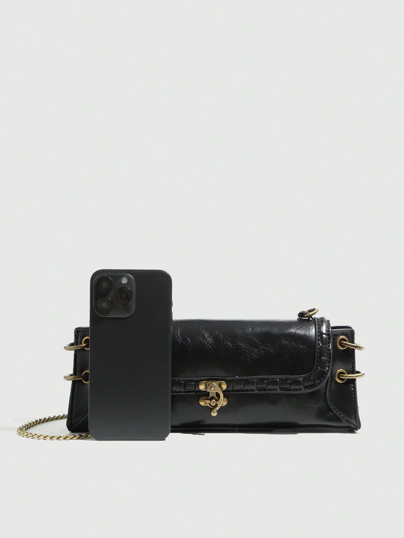 Versatile Bull Inspired Riviera Crossbody In Black