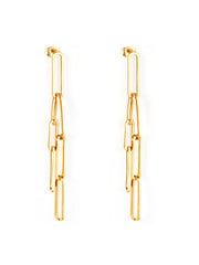 Geometric Metal Long Earrings - FD ⚡