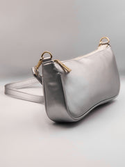 Minimalist Baguette Bag  - Silver - FD ⚡