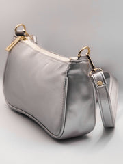 Minimalist Baguette Bag  - Silver - FD ⚡