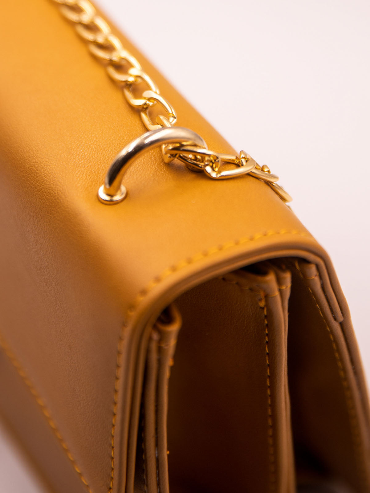 Alexandra Twist Lock Satchel Bag  - Mustard - FD ⚡