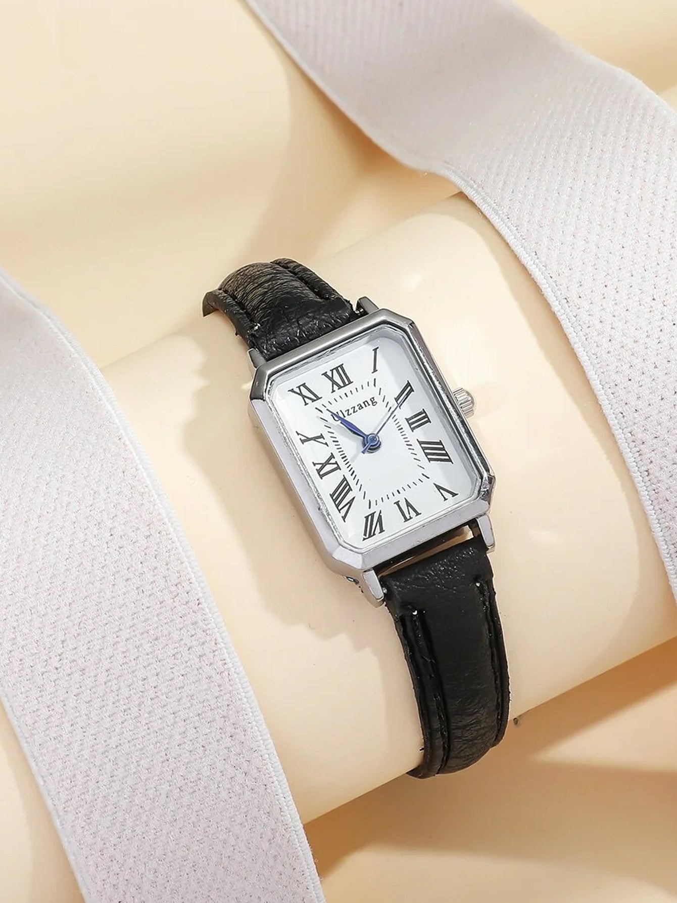 Minimalist Rectangle Pu Leather Strap Watch – The Treasure Box