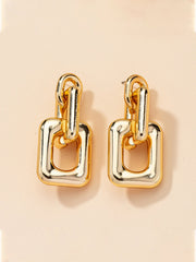 Geometric chain earrings  - FD ⚡