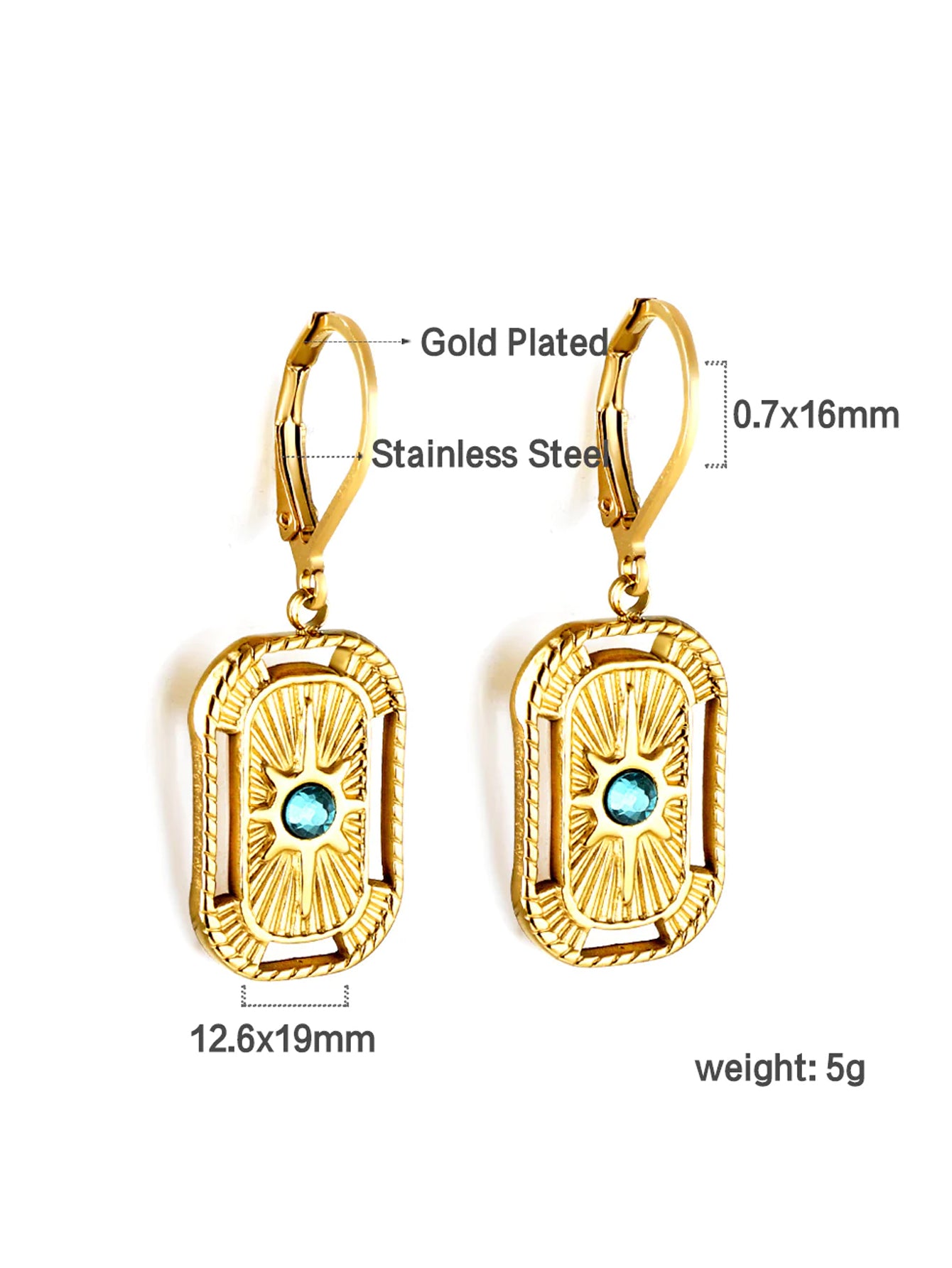 Pendant Flower Earrings - FD ⚡