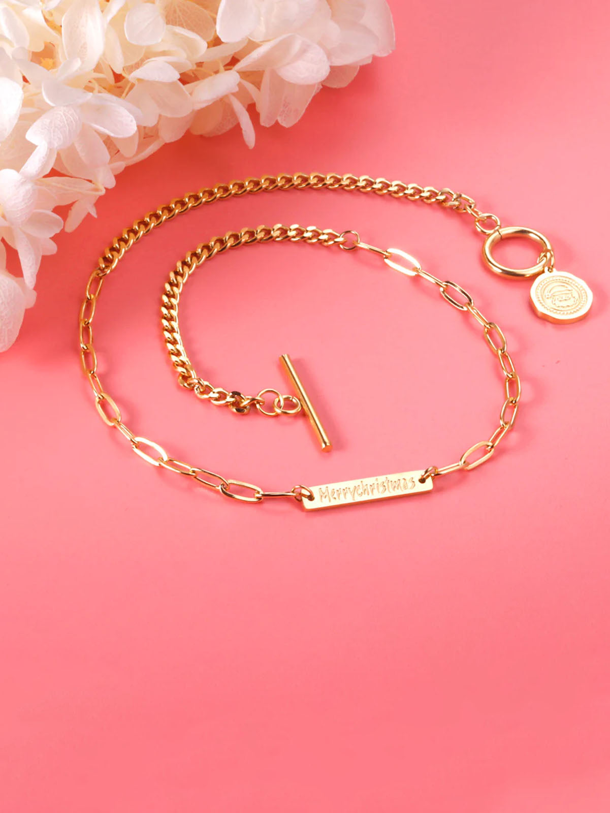 Coin Charm Chain Bracelet - FD ⚡