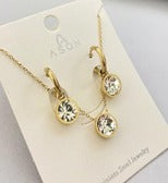 Zircon Decor Stainless Steel Jewelry Set - FD ⚡