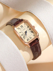 Simple Ins Design Literary Retro Square Watch