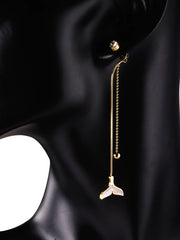 Stainless Steel Charm Drop Earrings - FD ⚡