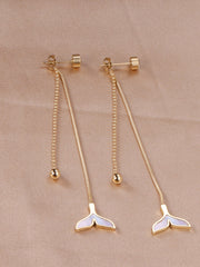 Stainless Steel Charm Drop Earrings - FD ⚡