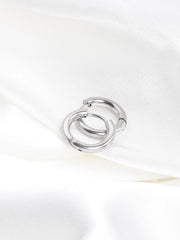 Stainless Steel Round Shaped Hoop Earrings - FD ⚡