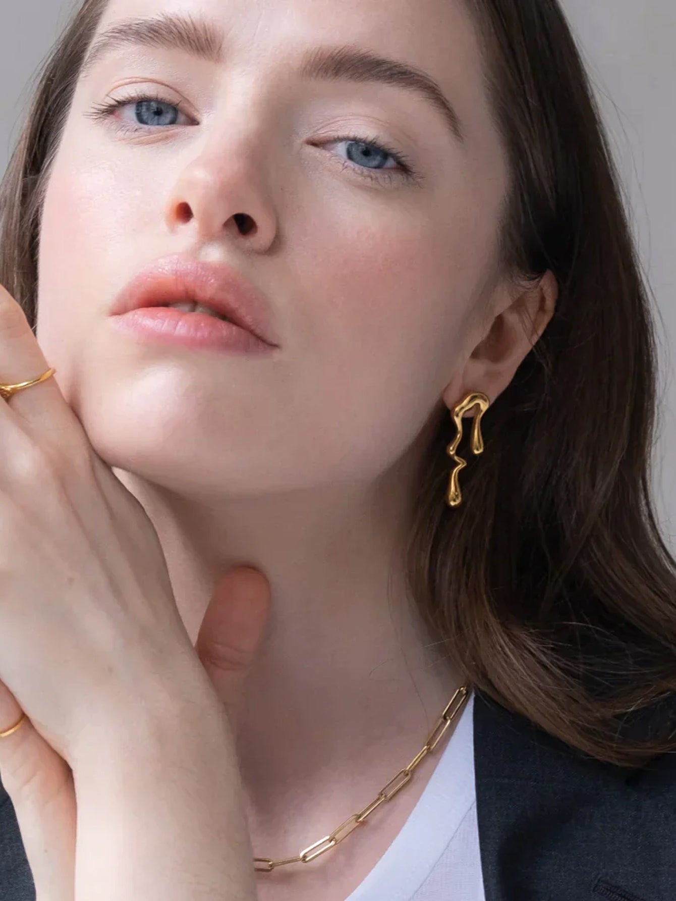 Stainless Steel Teardrop Dangle Earrings - FD ⚡