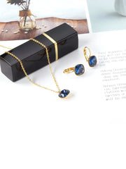 Stainless Steel Zircon Jewelry Set  - FD ⚡