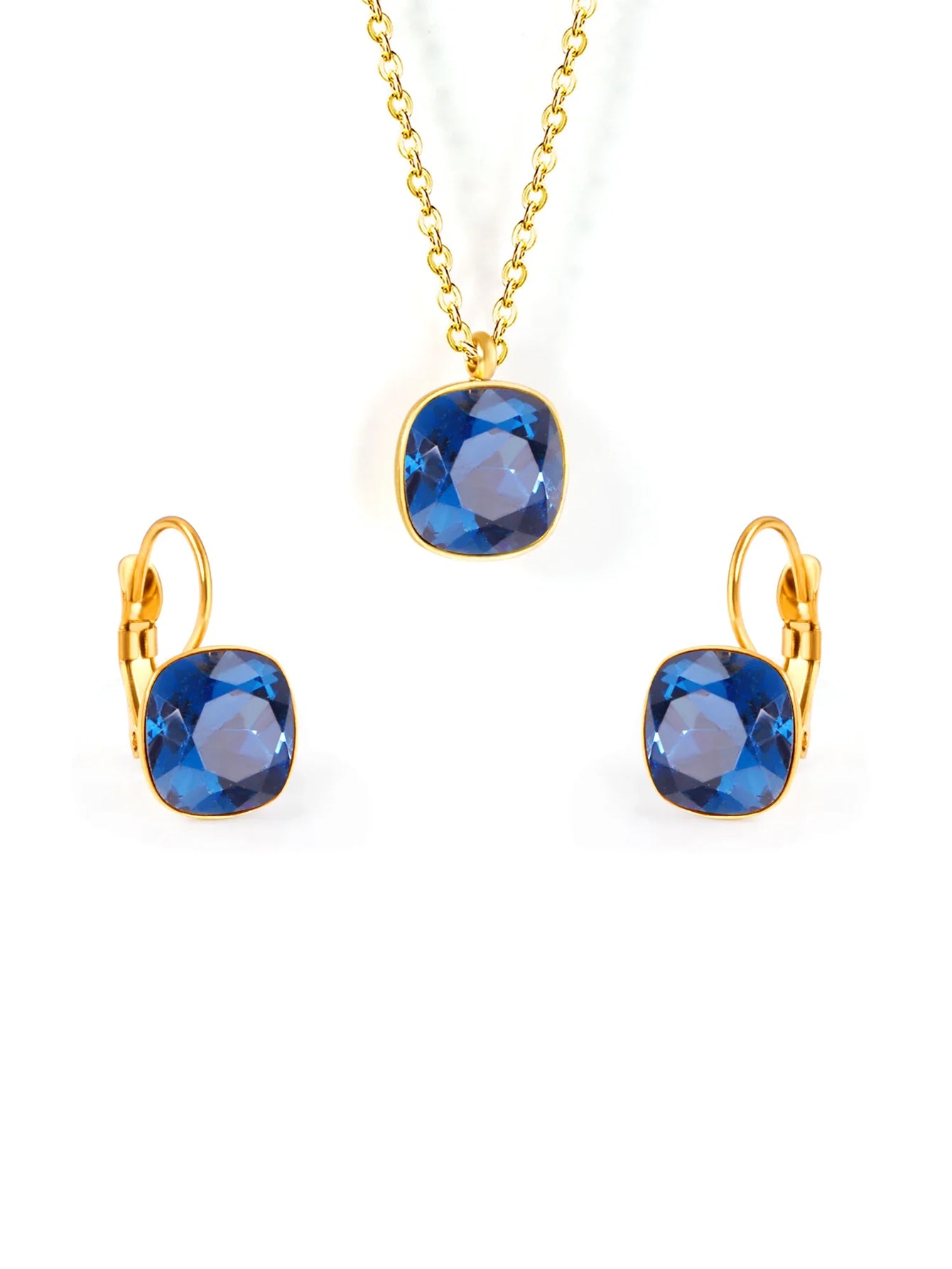 Stainless Steel Zircon Jewelry Set  - FD ⚡