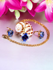 Zircon necklace and earrings jewelry set - FD ⚡