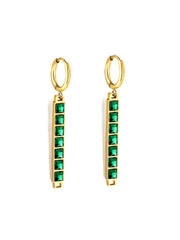 Zirconia Hoop Earrings - FD ⚡
