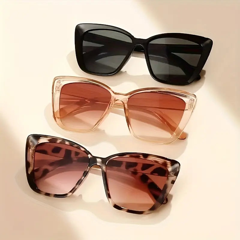 3pcs Cat Eye Frame Sunglasses
