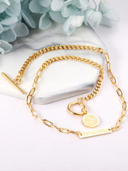 Coin Charm Chain Bracelet - FD ⚡