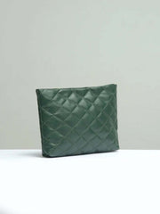 Stitch Detail Chain Square Bag - Green - FD ⚡