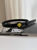 Daisy buckle belt  - Daisy Black-D - FD ⚡