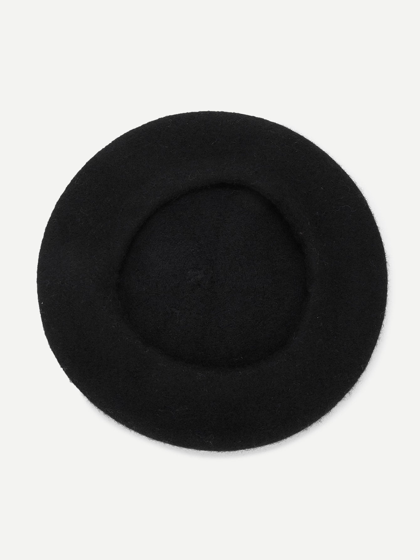 Plain New Year Beret Cap - Black - FD ⚡